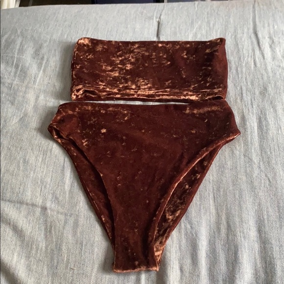 Reverse Other - Reverse brown velvet 2 piece set